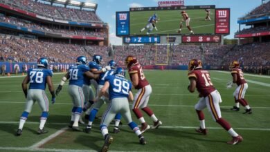 new york giants vs washington commanders match player stats