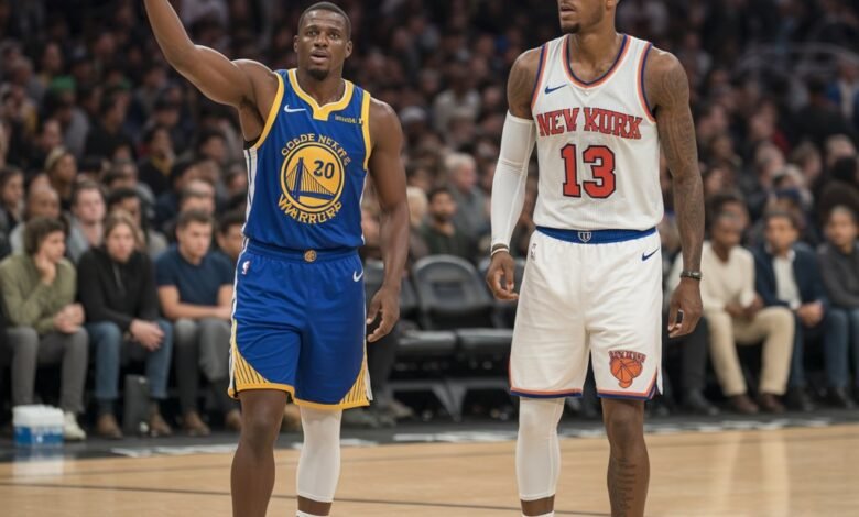 golden state warriors vs knicks match player stats