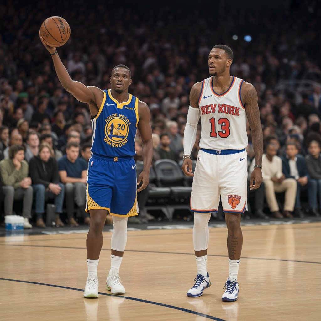 golden state warriors vs knicks match player stats