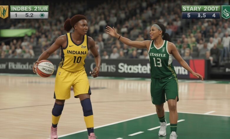 indiana fever vs seattle storm match player stats