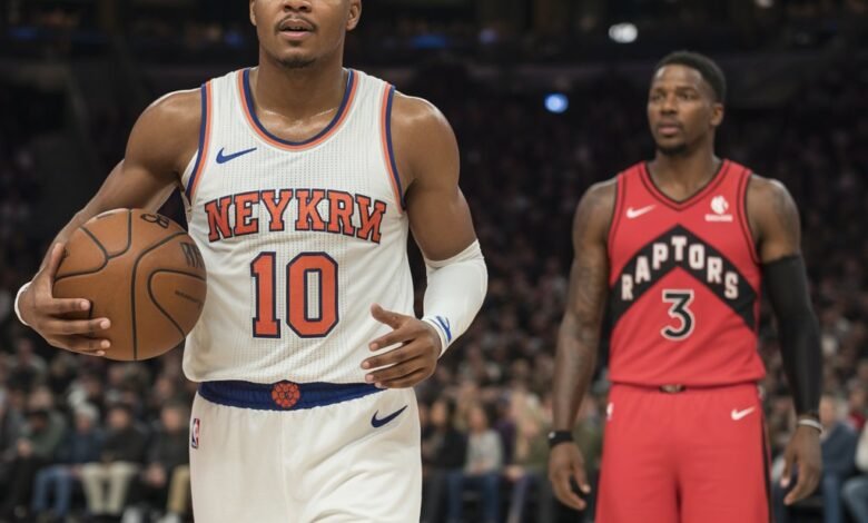 knicks vs toronto raptors match player stats