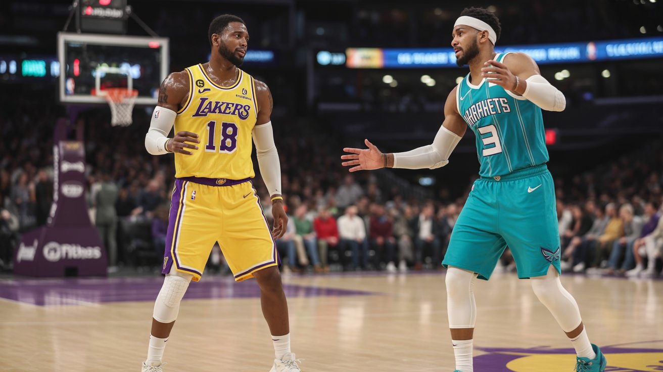 lakers vs charlotte hornets match player stats