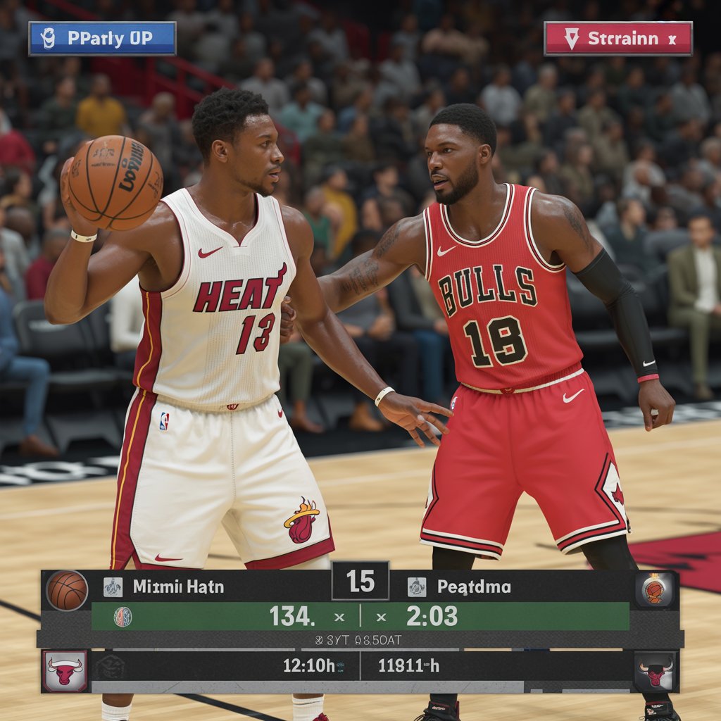 miami heat vs chicago bulls match player stats