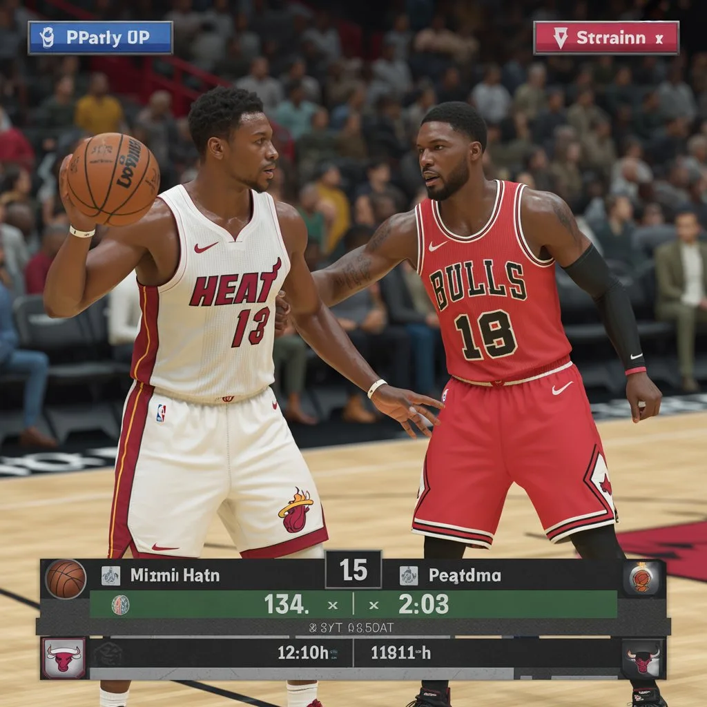 miami heat vs chicago bulls match player stats