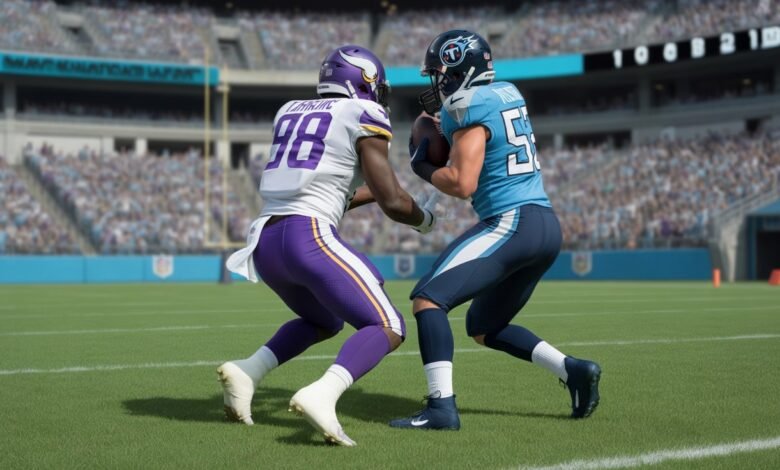 minnesota vikings vs tennessee titans match player stats