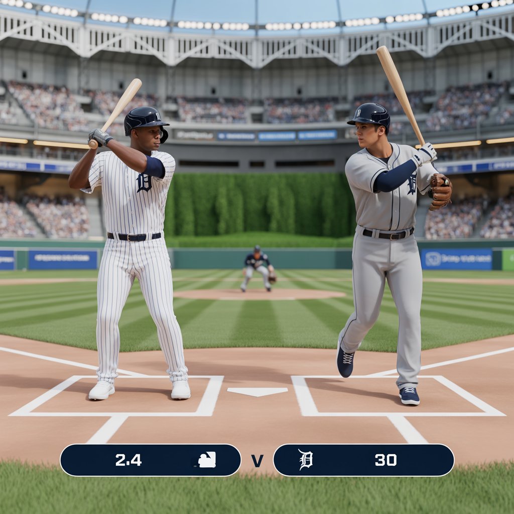 new york yankees vs detroit tigers match player stats