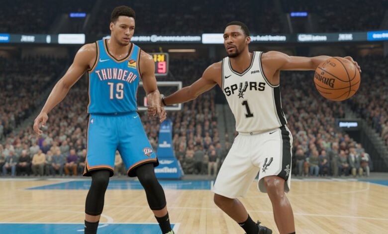 okc thunder vs san antonio spurs match player stats