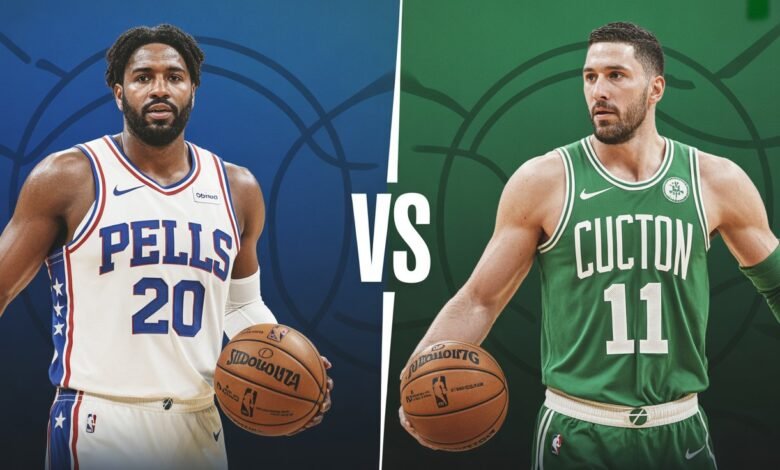 76ers vs boston celtics match player stats