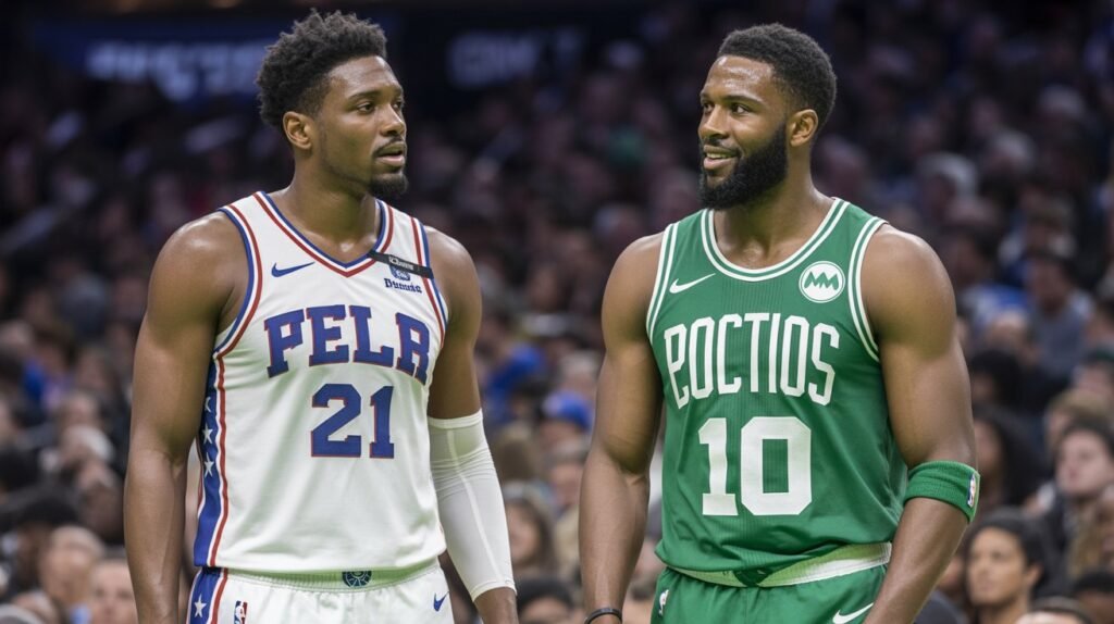 76ers vs boston celtics match player stats