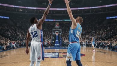 76ers vs denver nuggets match player stats