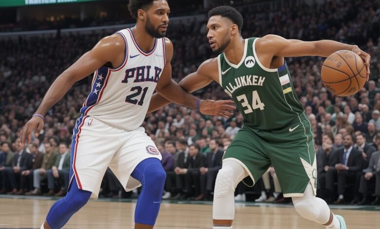 76ers vs milwaukee bucks match player stats