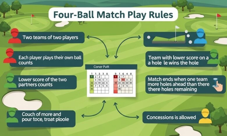 golf four ball match play rules