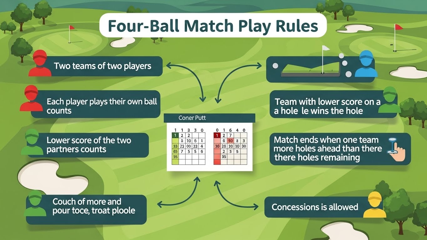 golf four ball match play rules