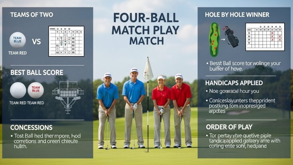 golf four ball match play rules
