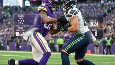minnesota vikings vs seahawks match player stats