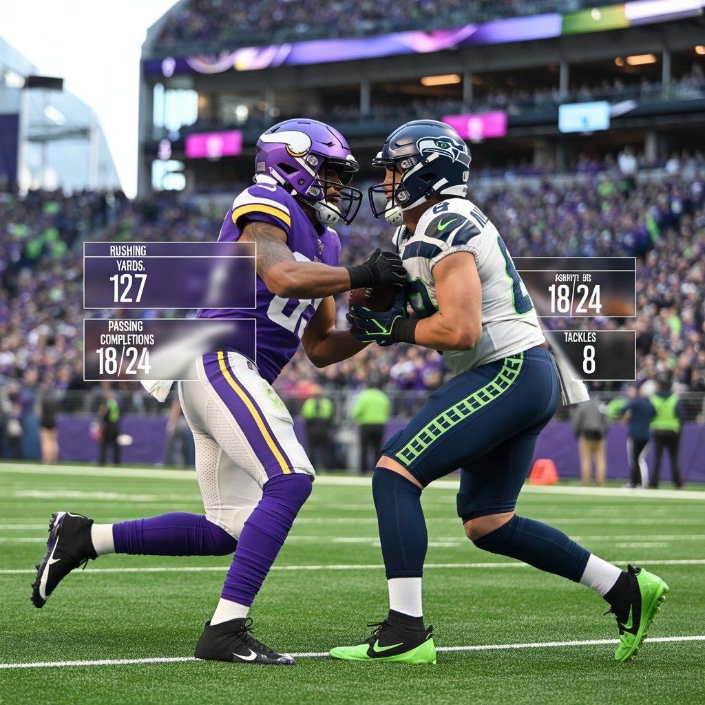 minnesota vikings vs seahawks match player stats