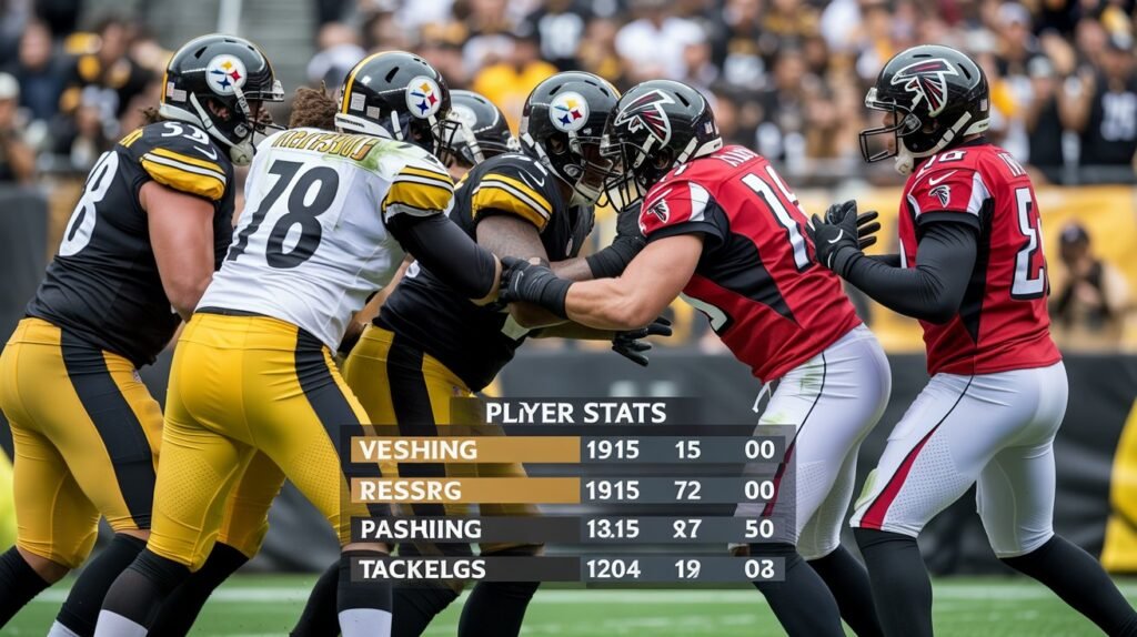 steelers vs atlanta falcons match player stats