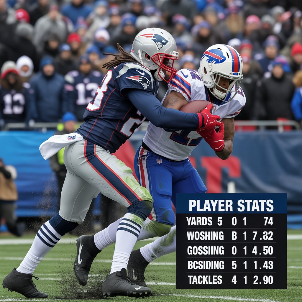 new england patriots vs buffalo bills match player stats