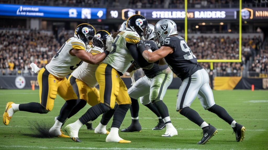 steelers vs las vegas raiders match player stats