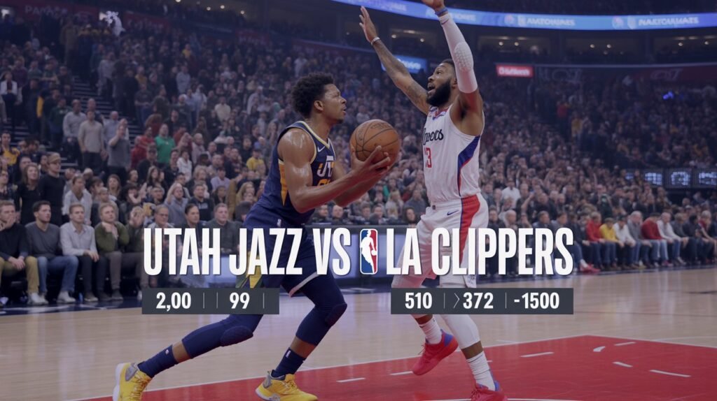 utah jazz vs la clippers match player stats
