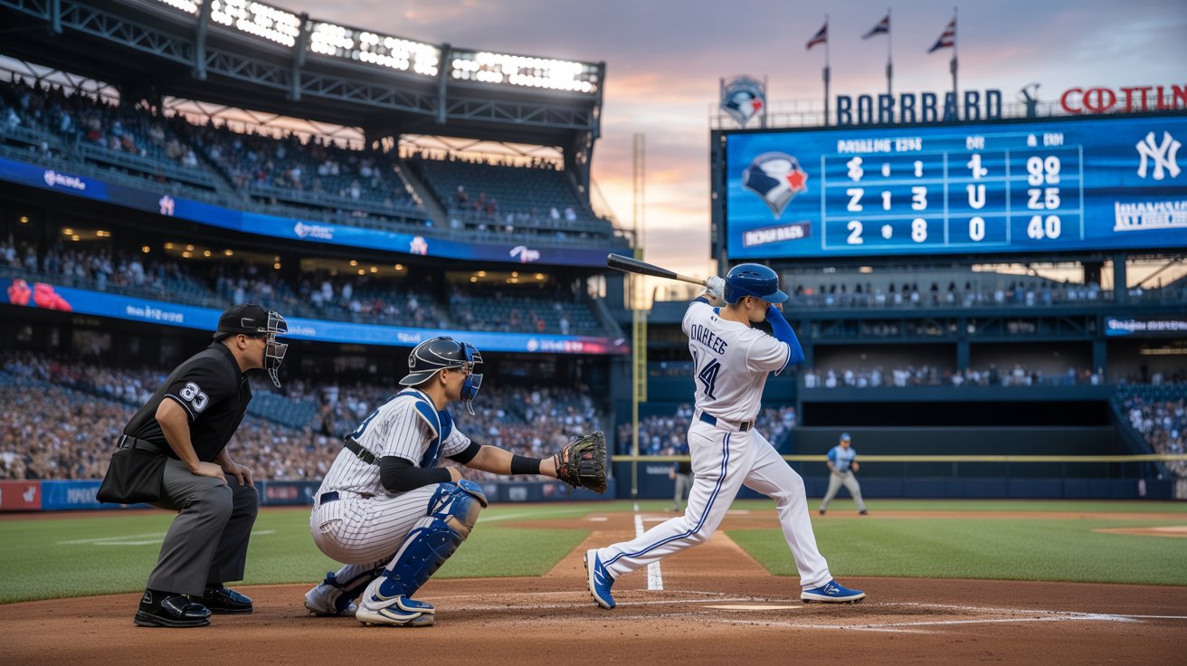 toronto blue jays vs yankees match player stats