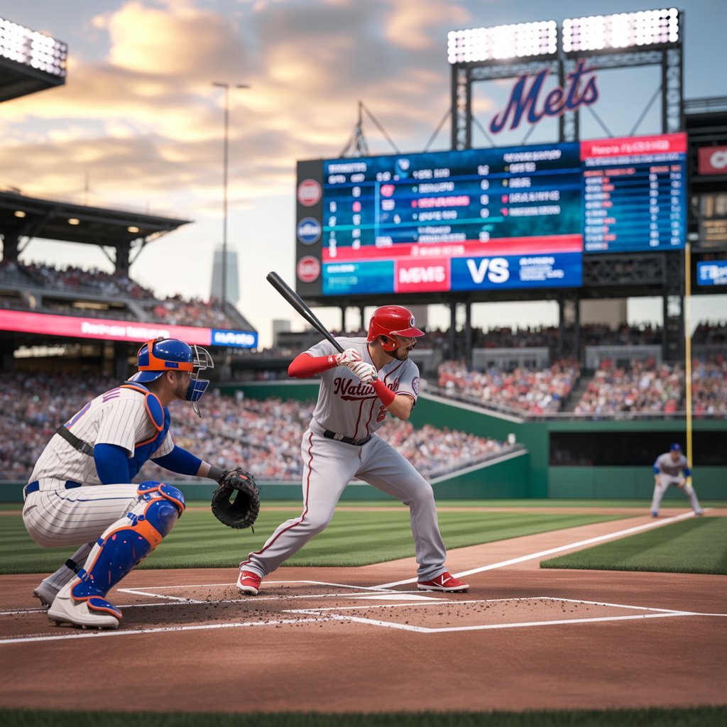 washington nationals vs mets match player stats