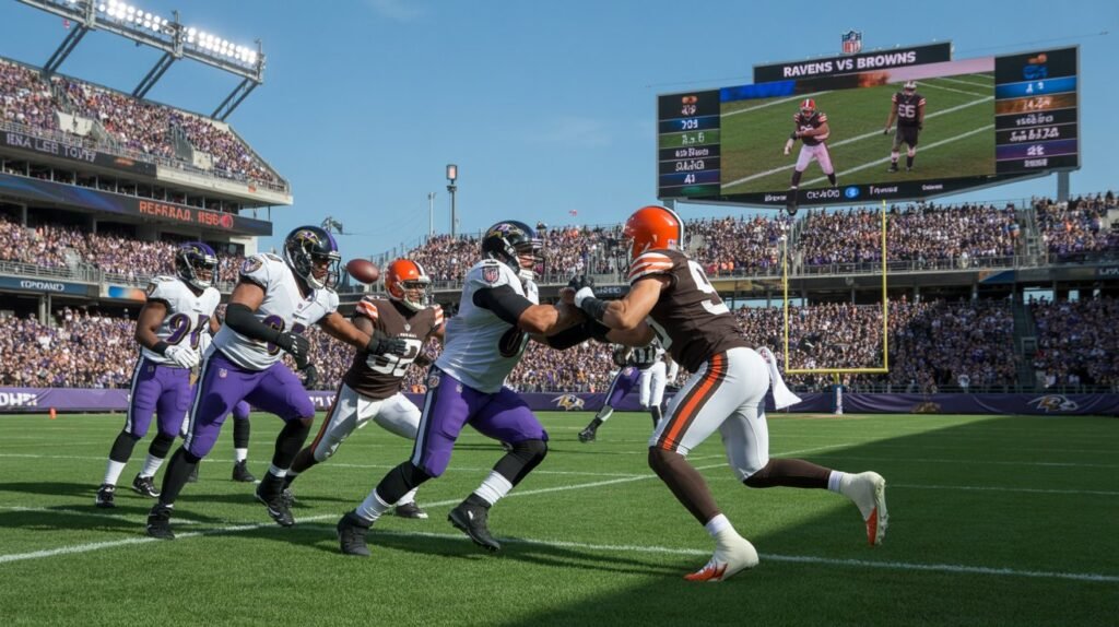 baltimore ravens vs cleveland browns match player stats