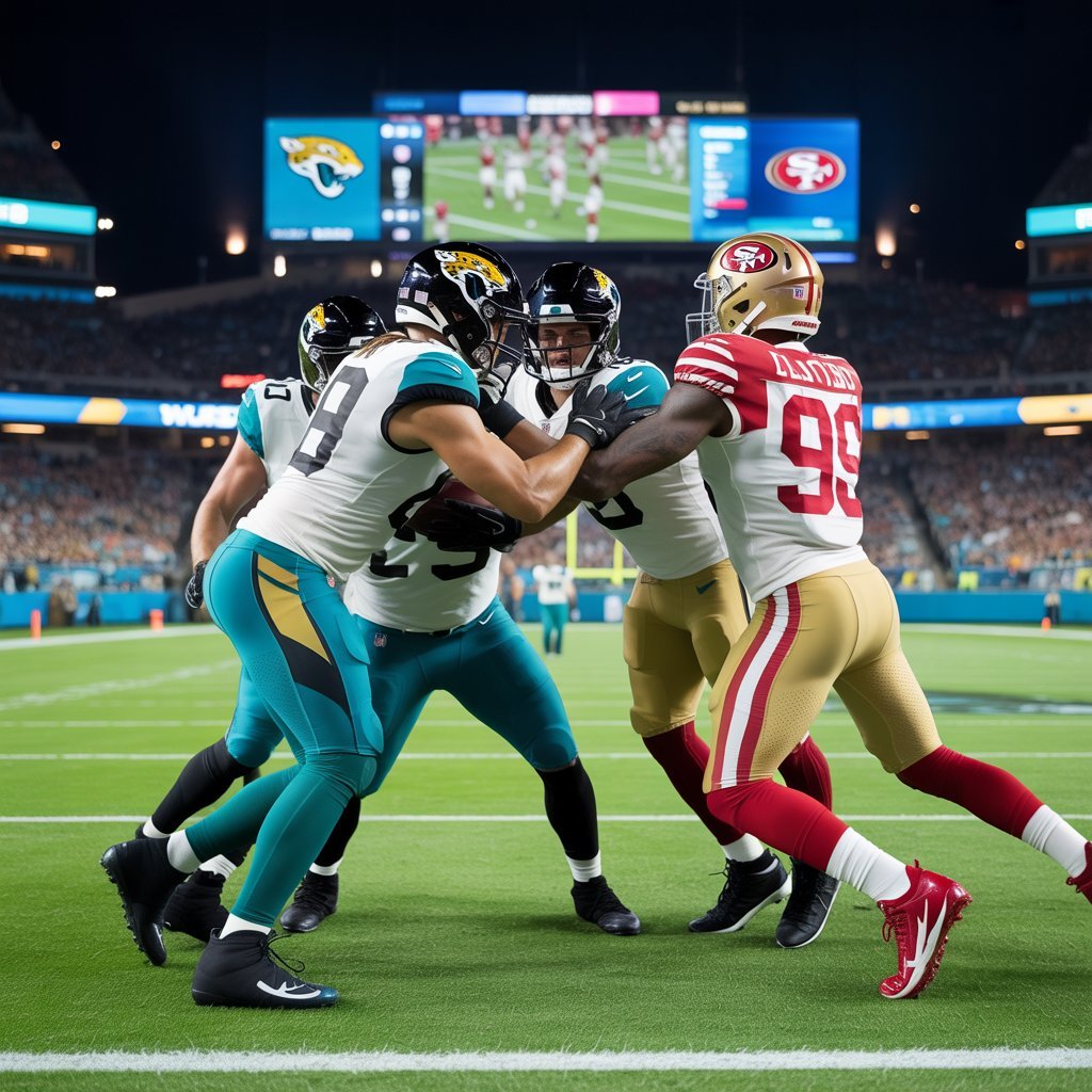 jacksonville jaguars vs 49ers match player stats