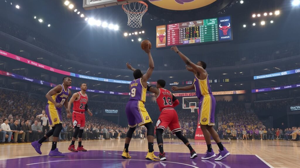 lakers vs chicago bulls match player stats