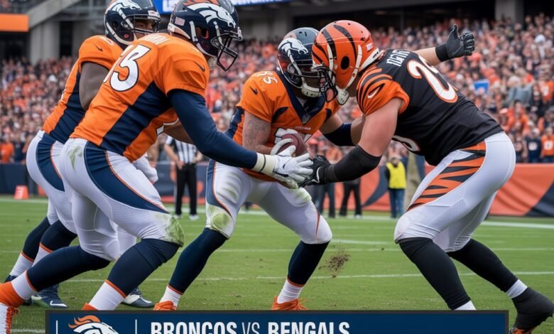 denver broncos vs bengals match player stats