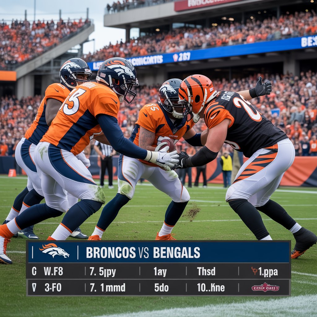 denver broncos vs bengals match player stats