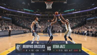memphis grizzlies vs utah jazz match player stats