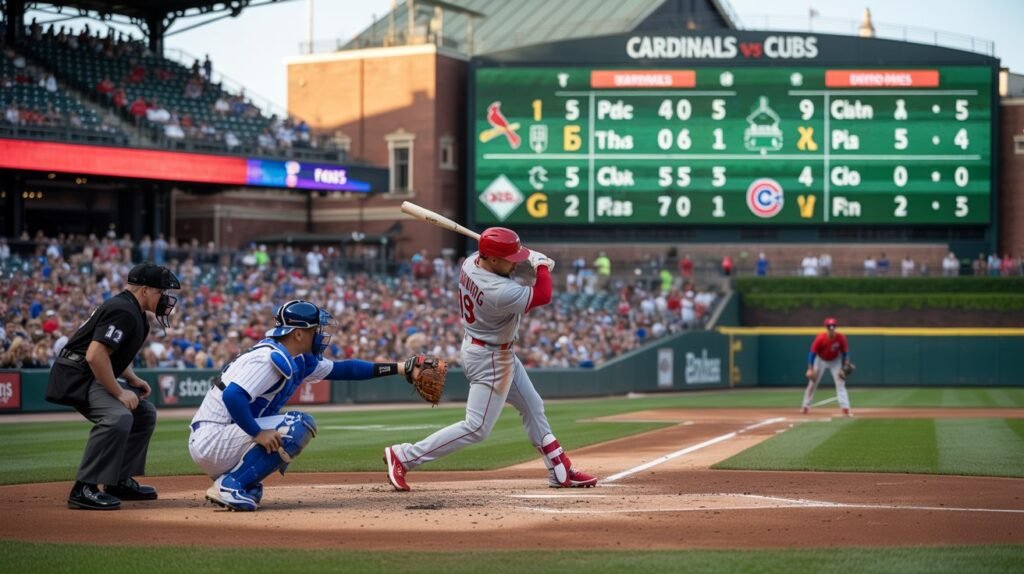 st. louis cardinals vs chicago cubs match player stats