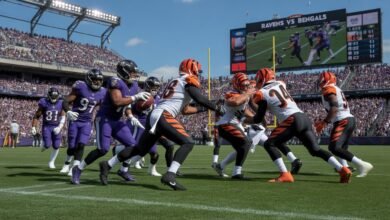 baltimore ravens vs bengals match player stats