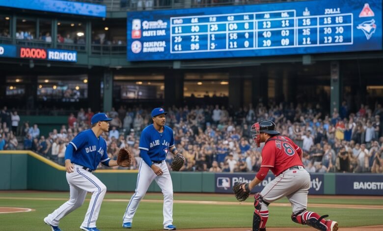 toronto blue jays vs red sox match player stats