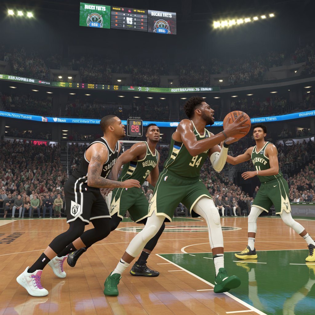 milwaukee bucks vs brooklyn nets match player stats