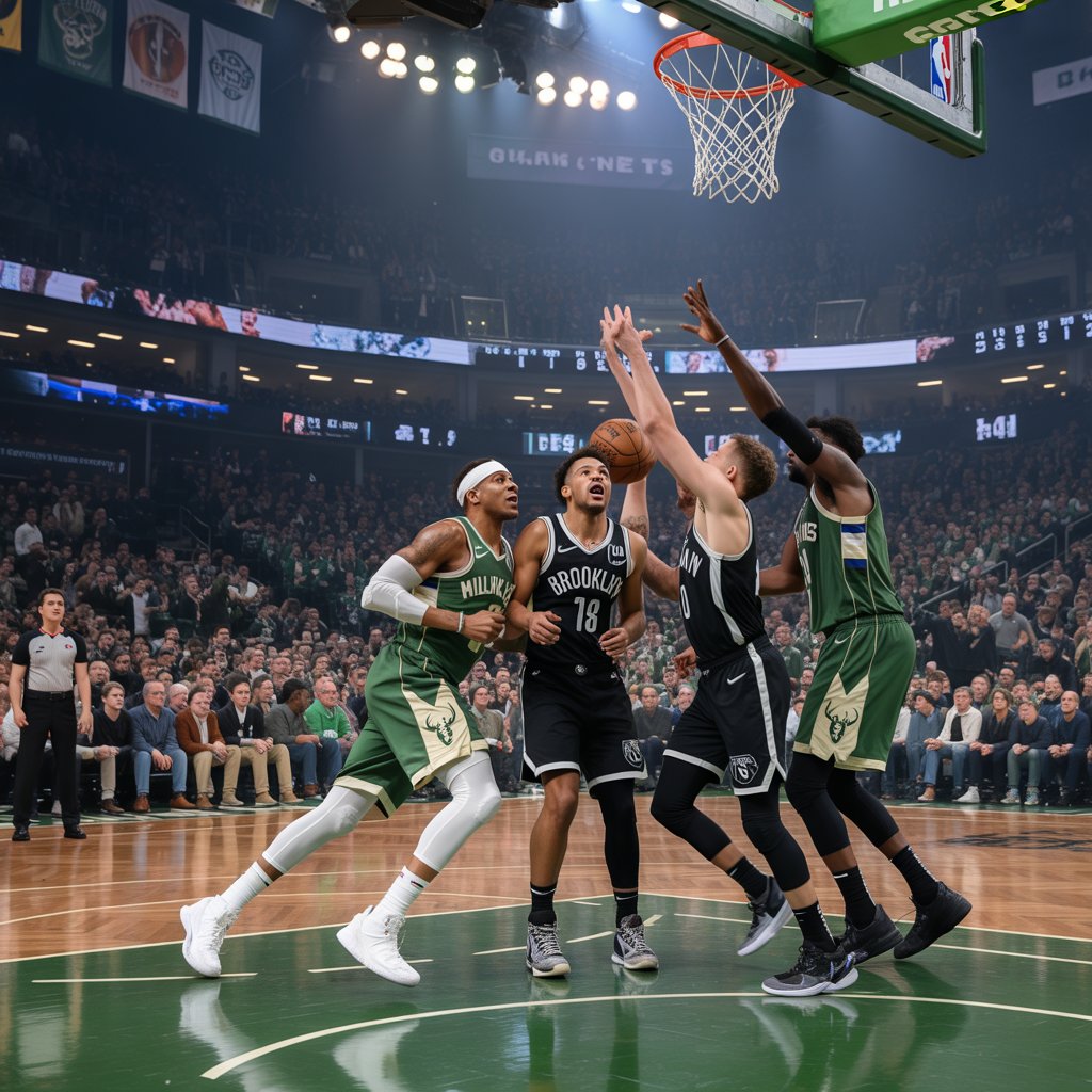 milwaukee bucks vs brooklyn nets match player stats