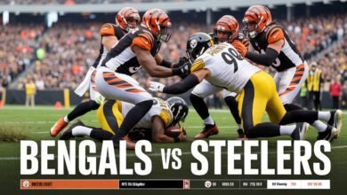 bengals vs pittsburgh steelers match player stats