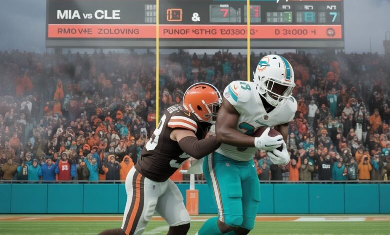 miami dolphins vs cleveland browns match player stats