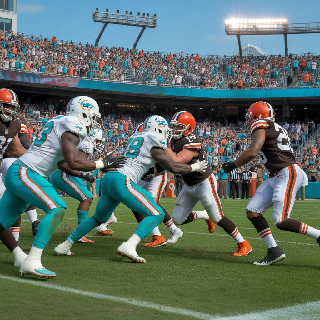 miami dolphins vs cleveland browns match player stats