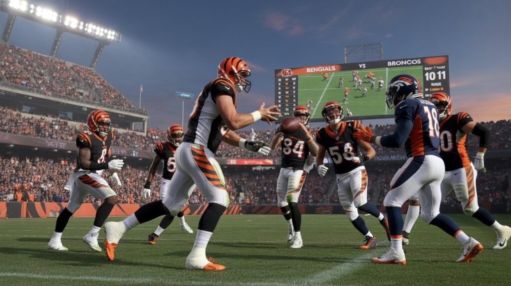 bengals vs denver broncos match player stats
