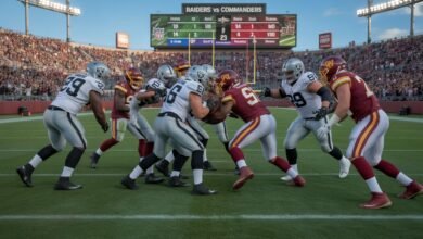 las vegas raiders vs washington commanders match player stats