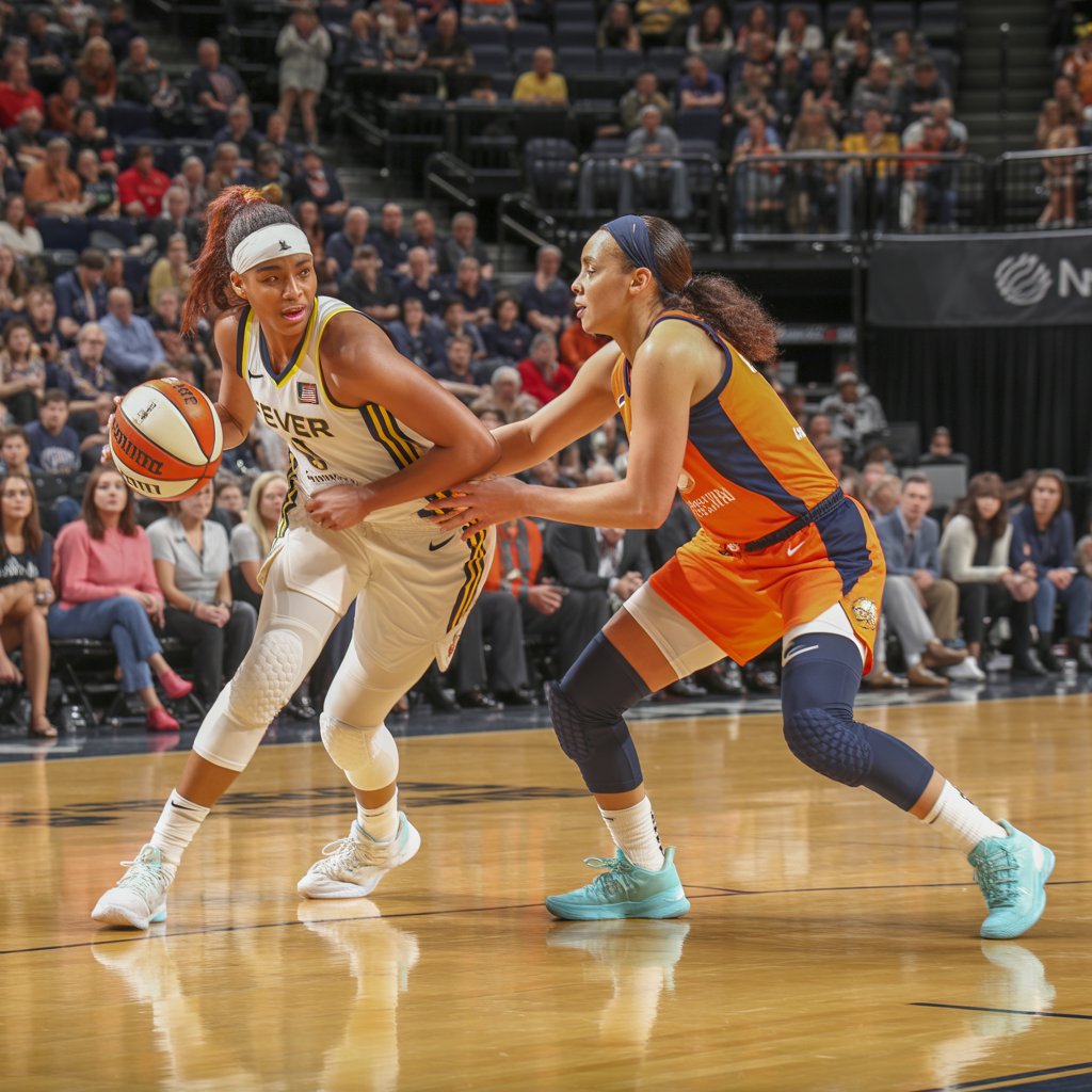 indiana fever vs connecticut sun match player stats