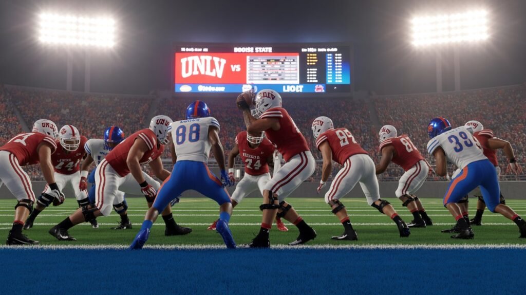 unlv football vs boise state broncos football match player stats