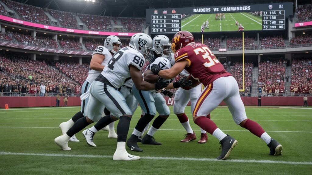 las vegas raiders vs washington commanders match player stats