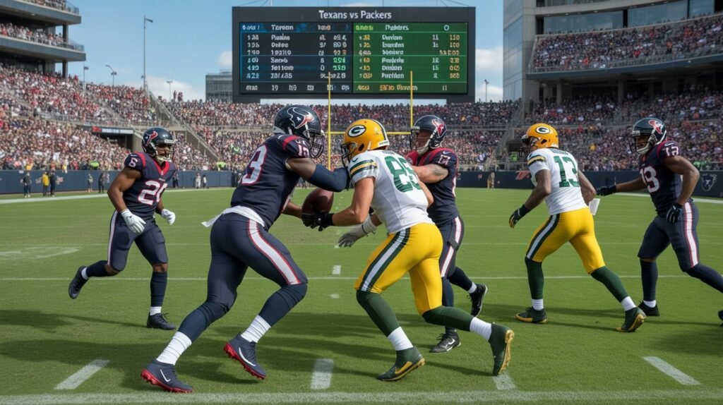 houston texans vs green bay packers match player stats