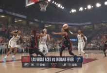 las vegas aces vs indiana fever match player stats