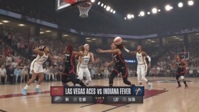 las vegas aces vs indiana fever match player stats