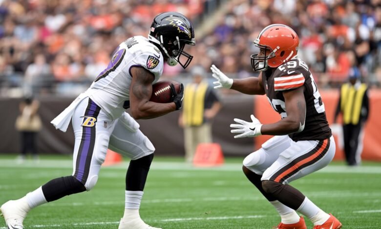 baltimore ravens vs cleveland browns match player stats
