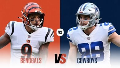 bengals vs dallas cowboys match player stats